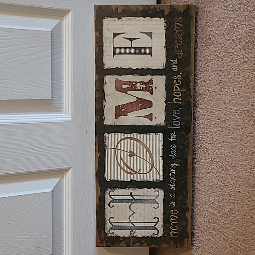 Home Wall Decor Sign